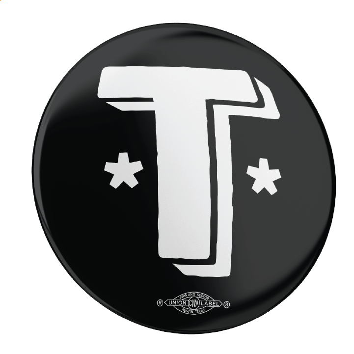 Talarico T Stars - Blue (2.25" Pin-Back Button -- Combo Pack of Two!)