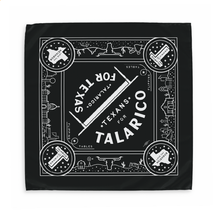 Talarico For Texas (Black Bandana)