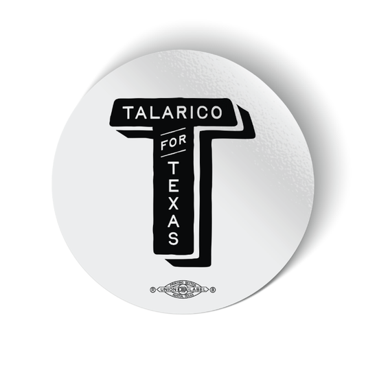 Talarico T (3" x 3" Vinyl Sticker -- Pack of Two!)