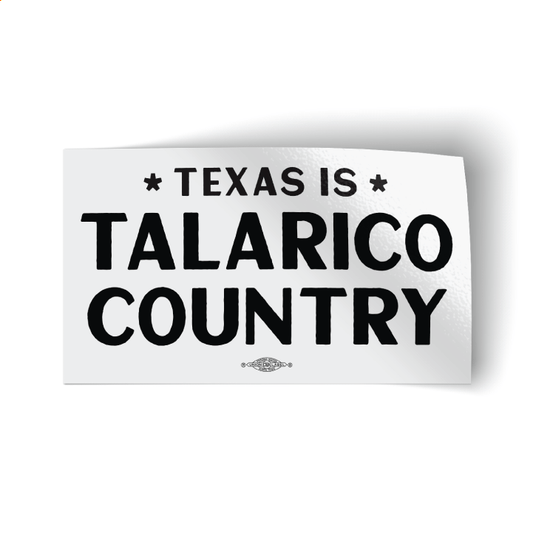 Texas Is Talarico Country (4" x 2.3" Vinyl Sticker -- Pack of Two!)