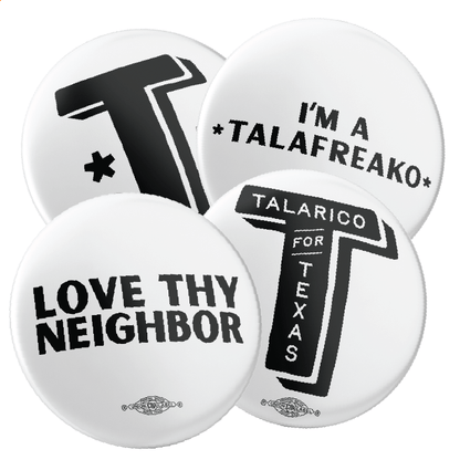 Love Thy Neighbor (2.25" Pin-Back Button -- Combo Pack of Four!)