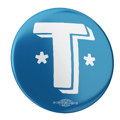 Talarico T Stars - Blue (2.25" Pin-Back Button -- Combo Pack of Two!)