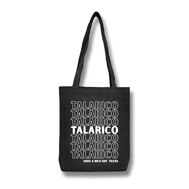 Talarico Stacked (Black Canvas Tote)