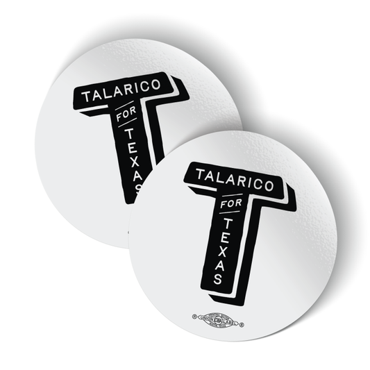 Talarico T (3" x 3" Vinyl Sticker -- Pack of Two!)